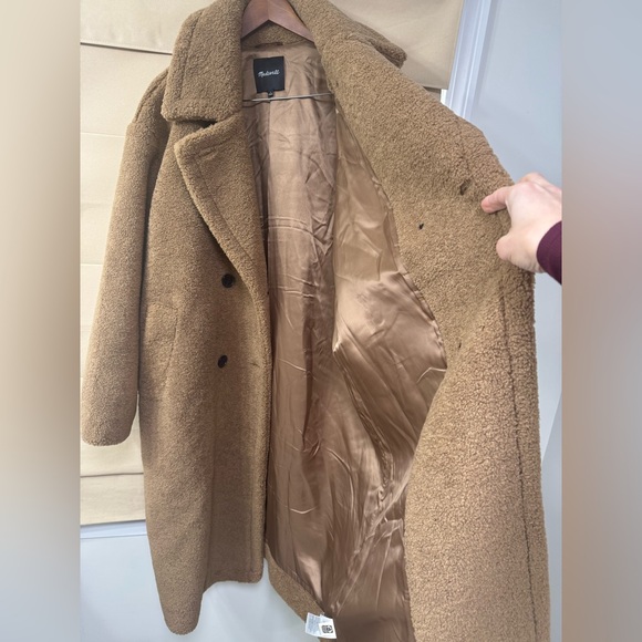 Madewell Teddy Long Coat - Picture 4 of 10